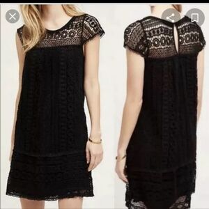 Anthropologie Maeve Lace & Crochet Dress, S , EUC